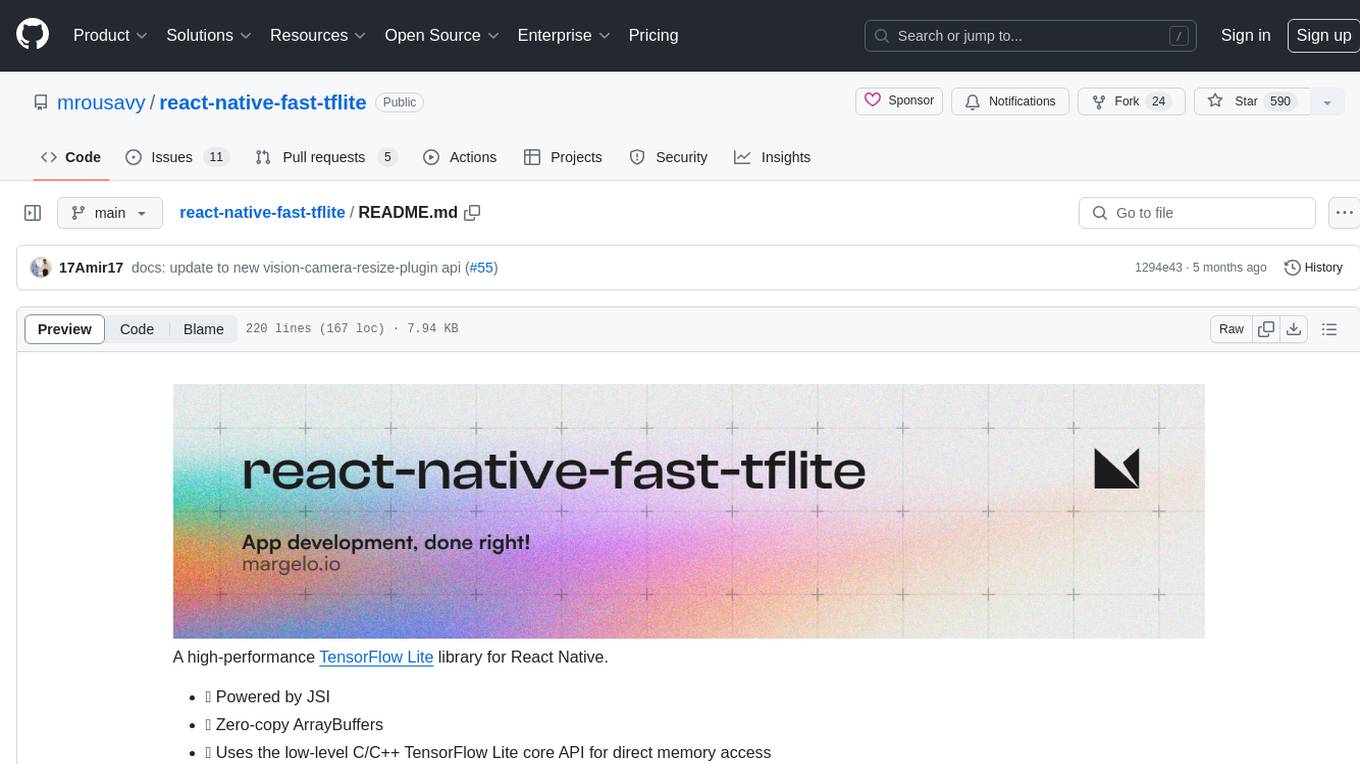 react-native-fast-tflite Screenshot