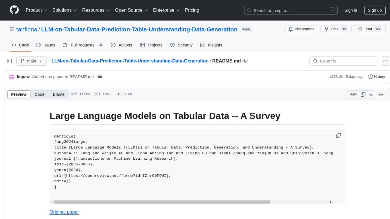 LLM-on-Tabular-Data-Prediction-Table-Understanding-Data-Generation Screenshot