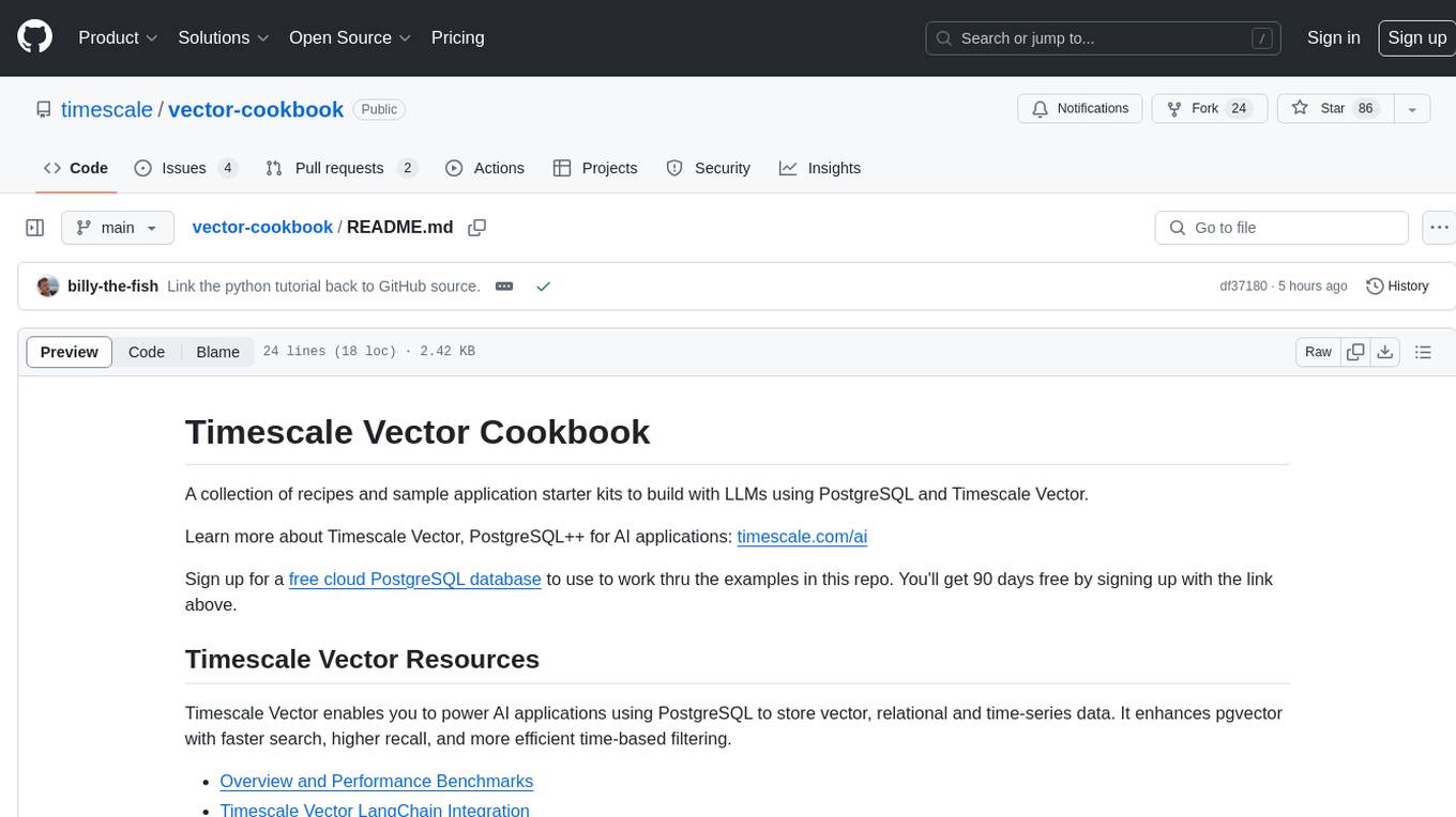 vector-cookbook Screenshot