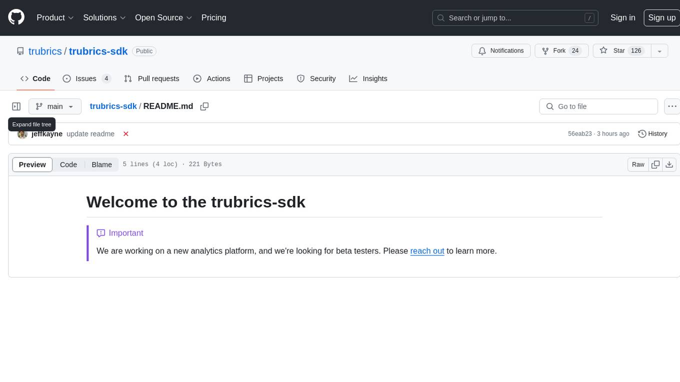 trubrics-sdk Screenshot