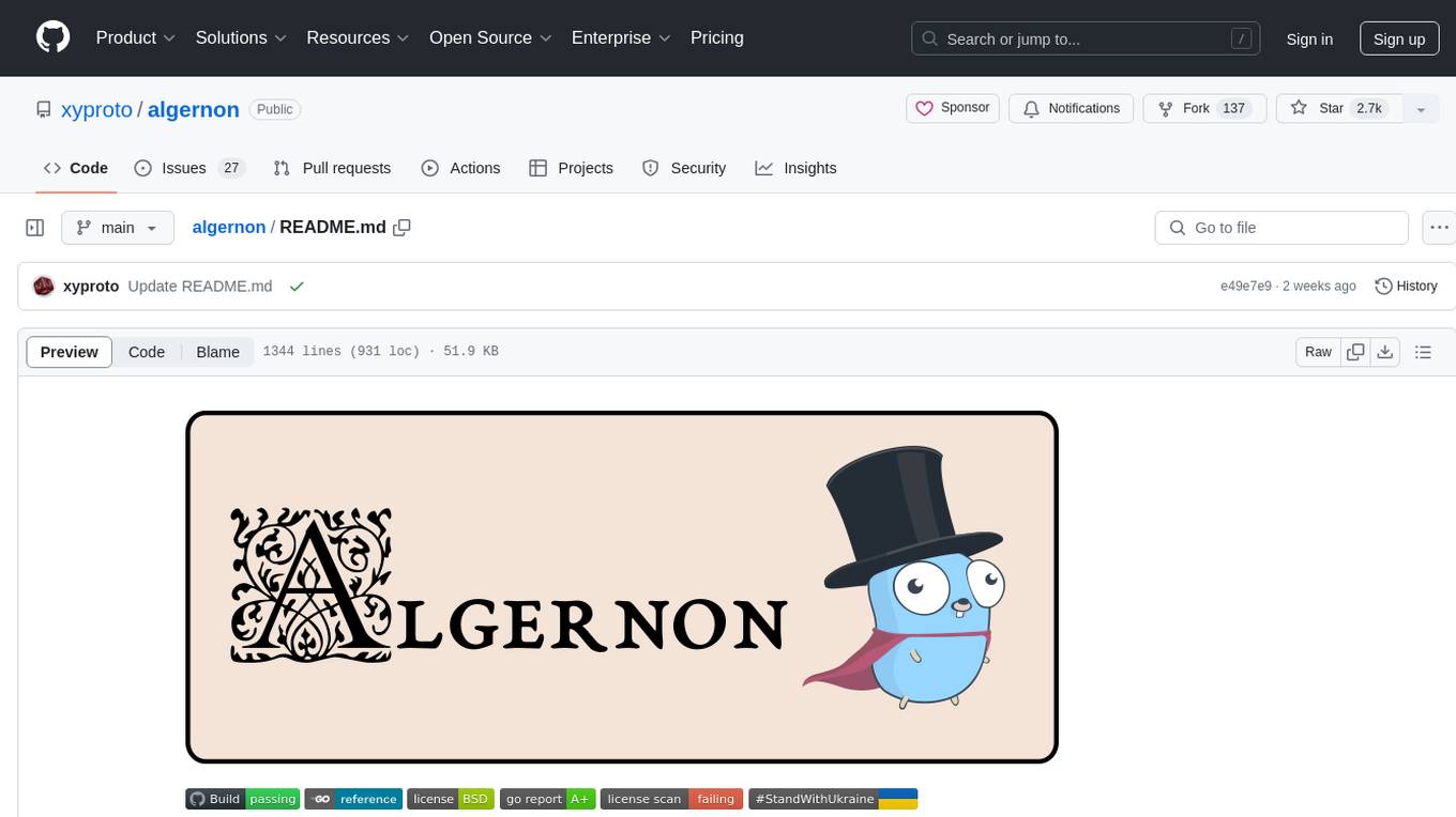 algernon Screenshot