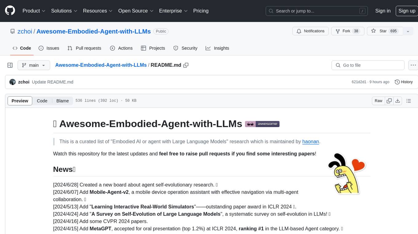 Awesome-Embodied-Agent-with-LLMs Screenshot