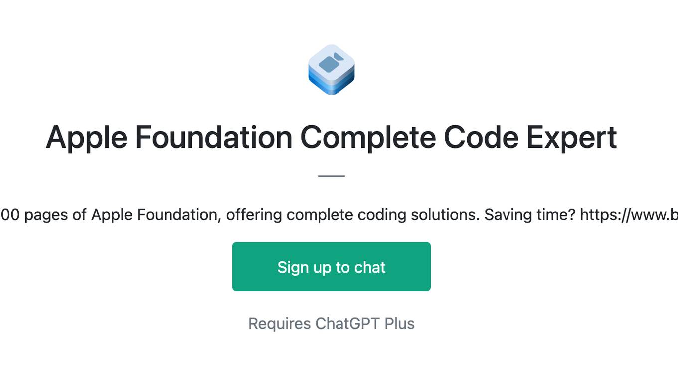 Apple Foundation Complete Code Expert Screenshot