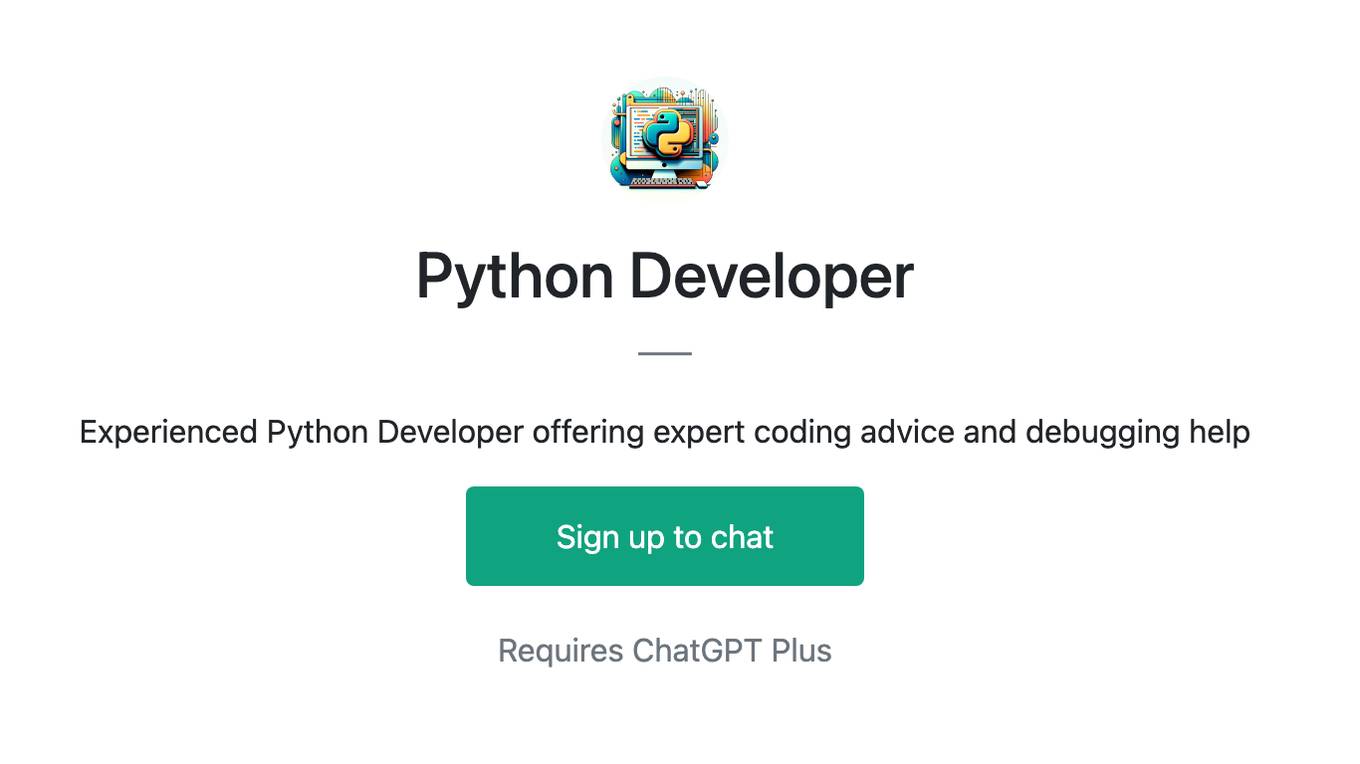 Python Developer Screenshot