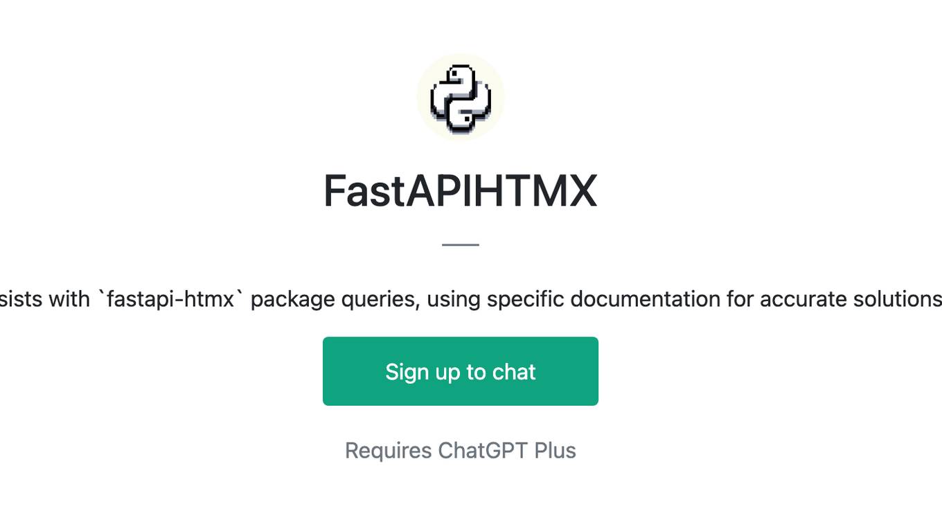 FastAPIHTMX Screenshot