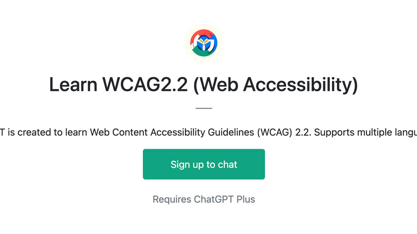 Learn WCAG2.2 (Web Accessibility) Screenshot