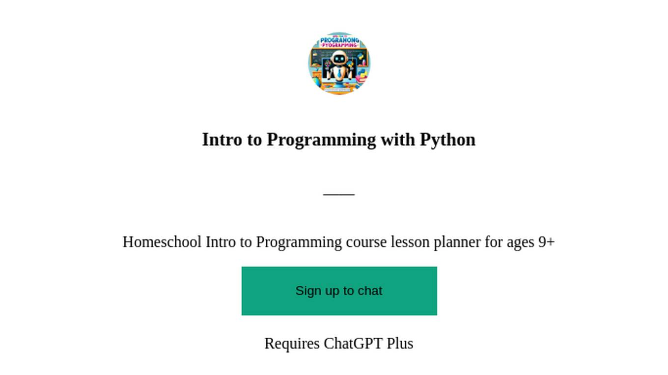 Intro to Programming with Python Screenshot