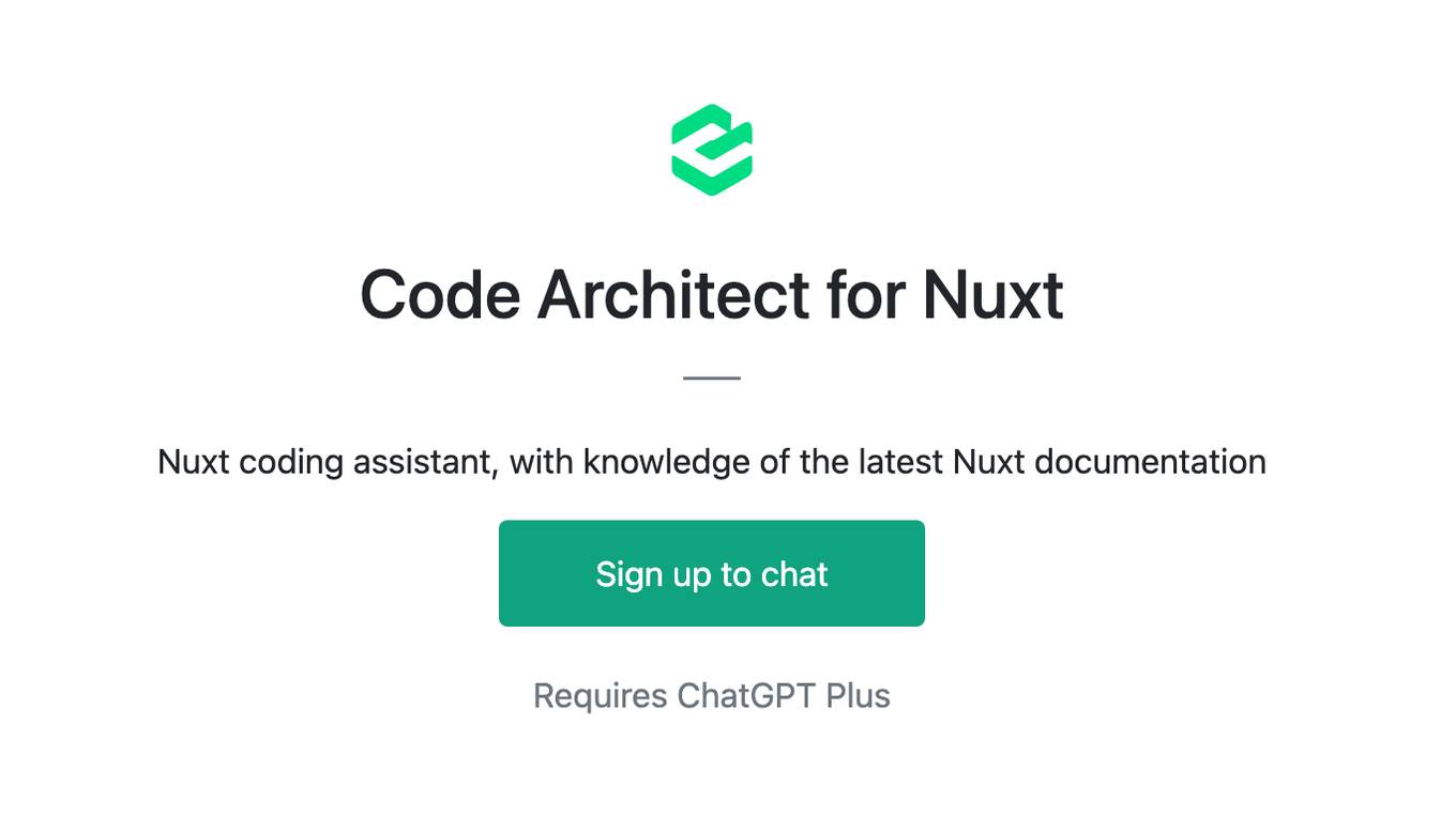 Code Architect for Nuxt Screenshot