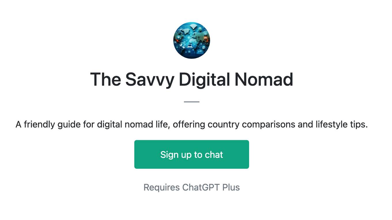 The Savvy Digital Nomad Screenshot