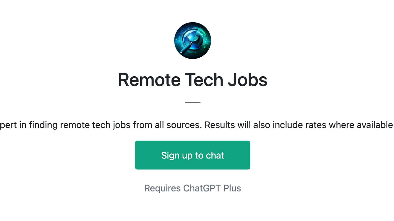 Remote Tech Jobs Screenshot