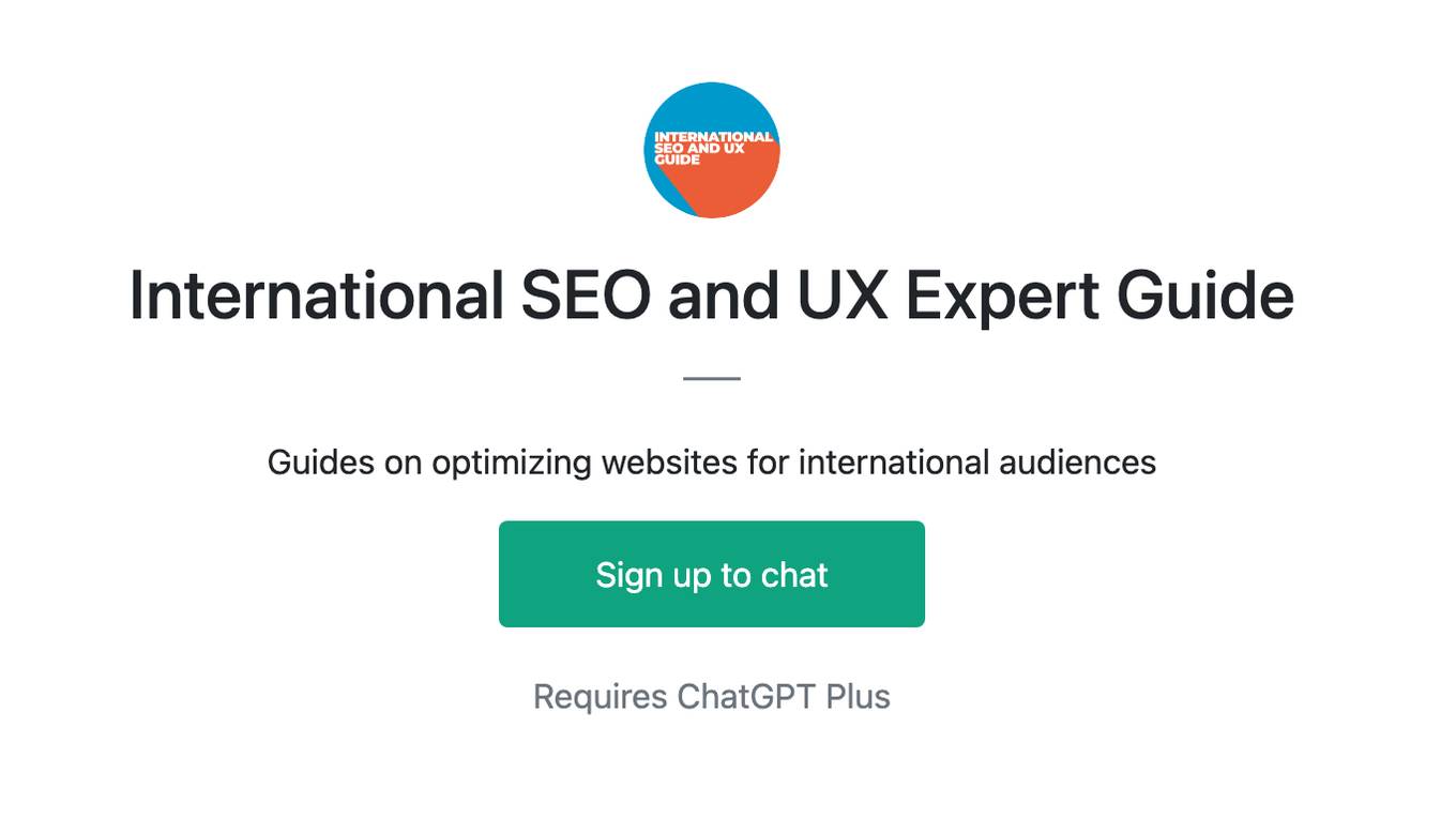 International SEO and UX Expert Guide Screenshot