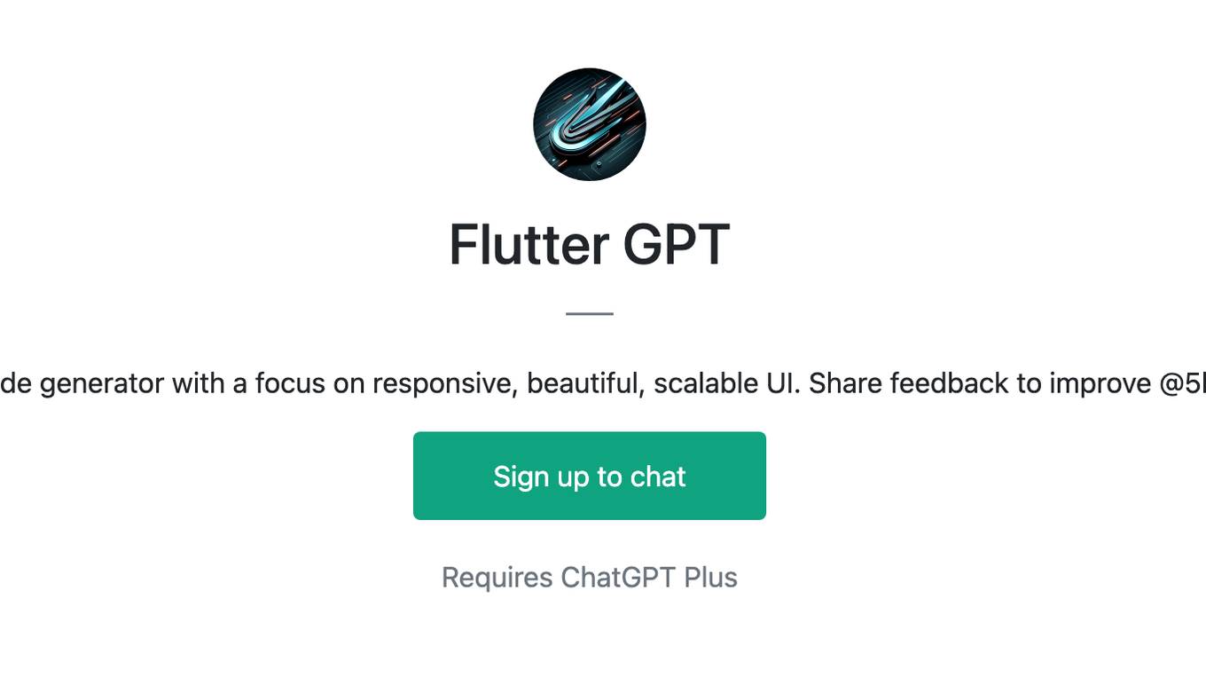 Flutter GPT Screenshot