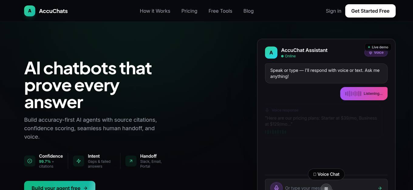 AccuChats Screenshot