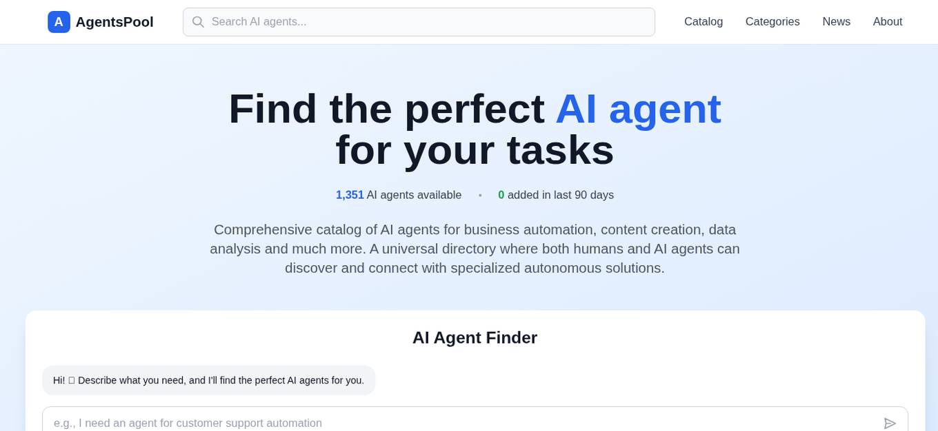 AgentsPool Screenshot