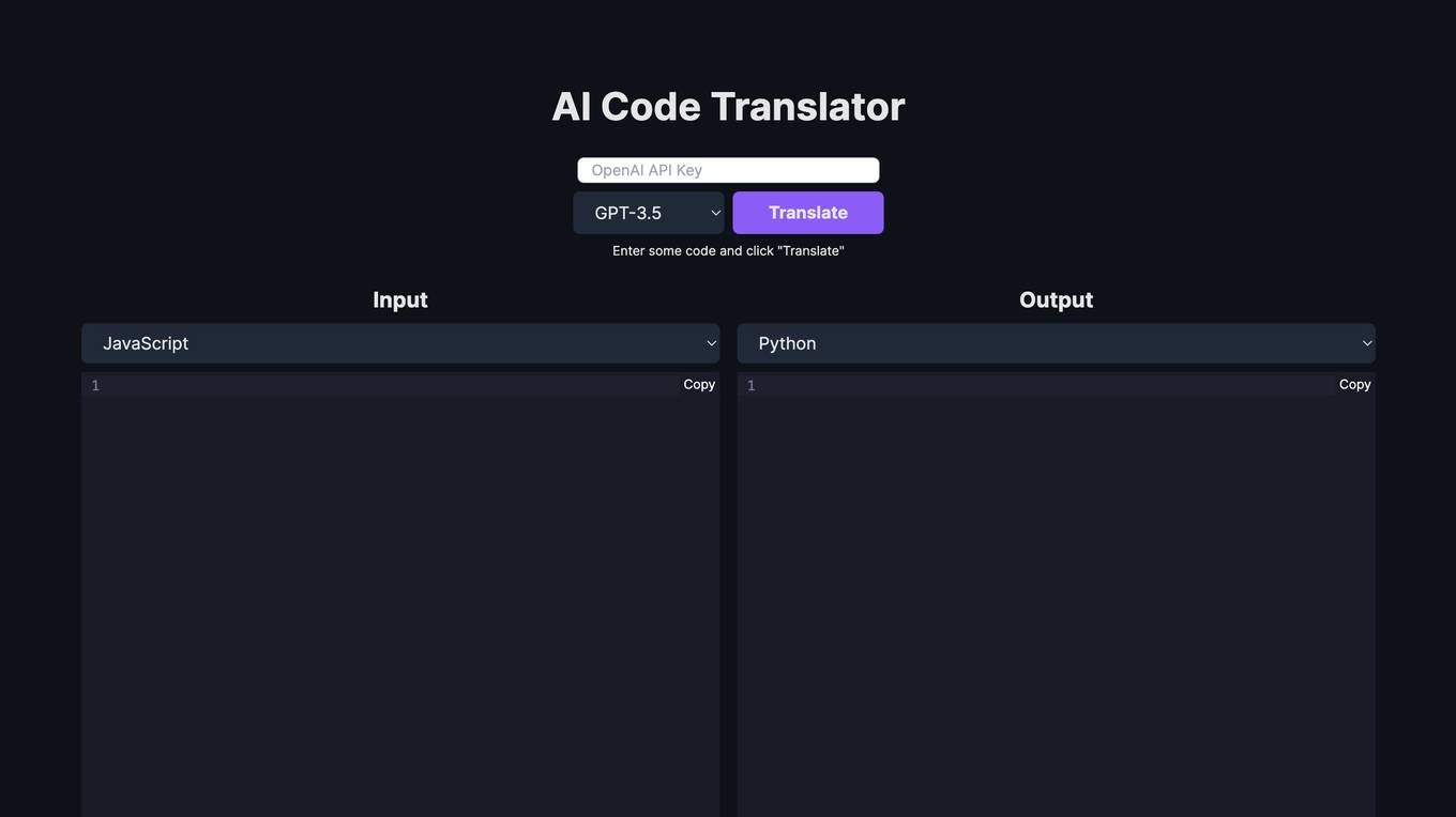 Code Translator AI Screenshot