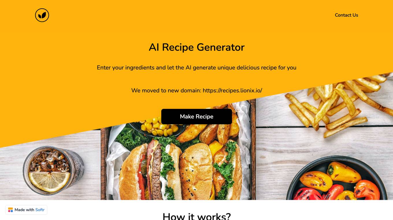 AI Recipe Generator screenshot