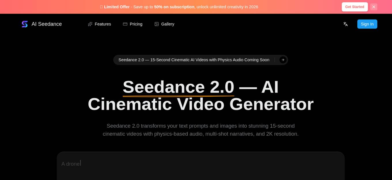 Seedance 2.0 screenshot