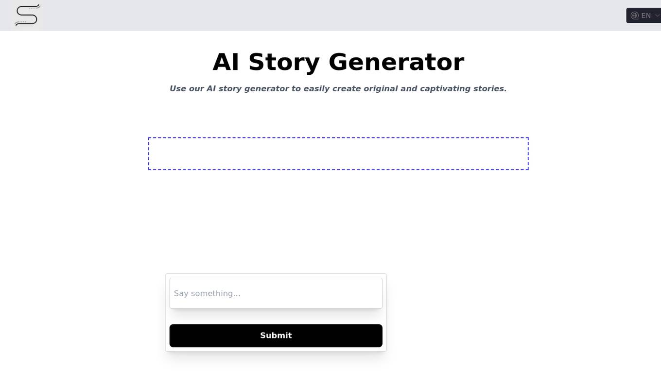 AI Story Generator Screenshot