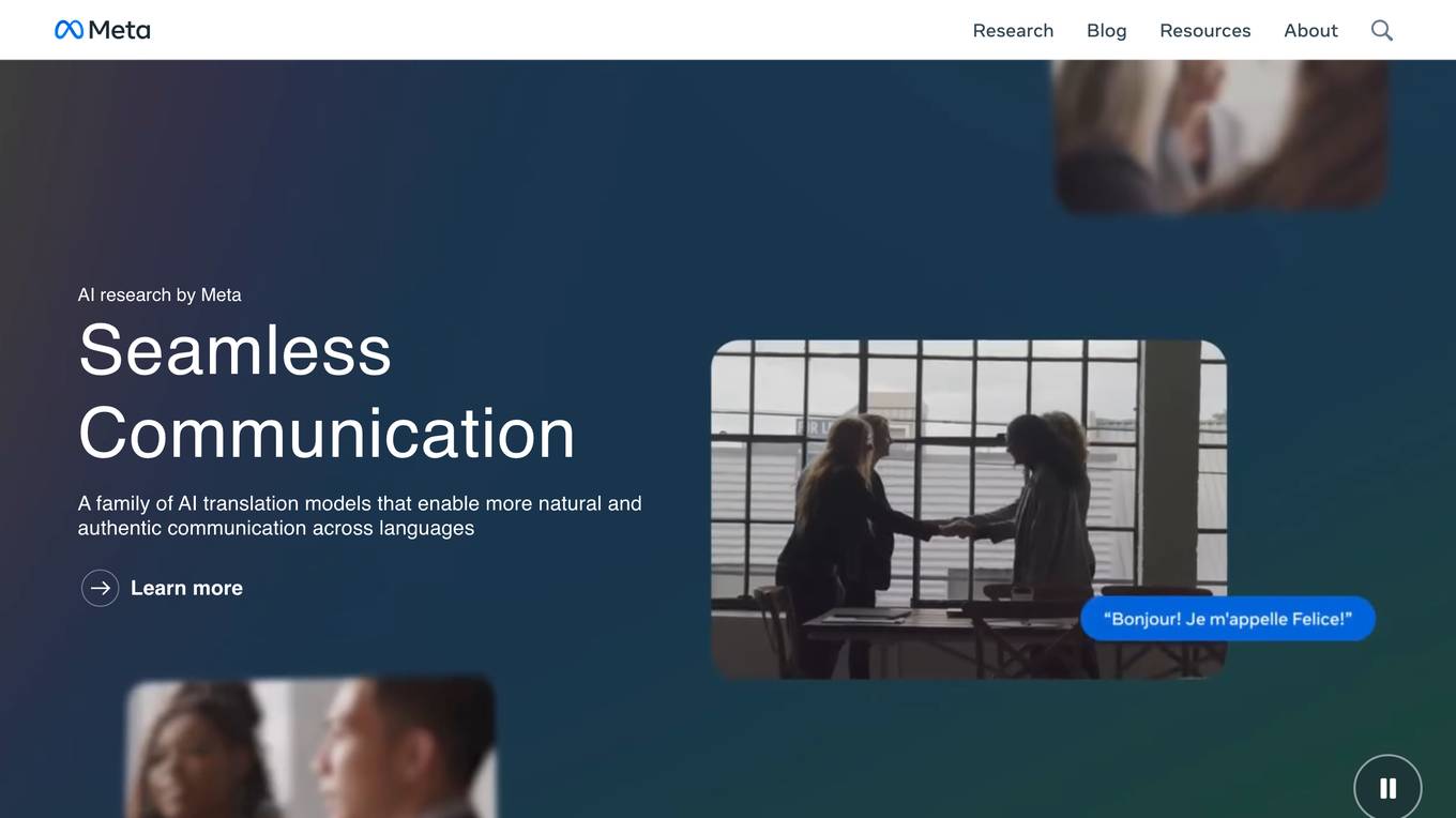 Meta AI Research Blog Screenshot