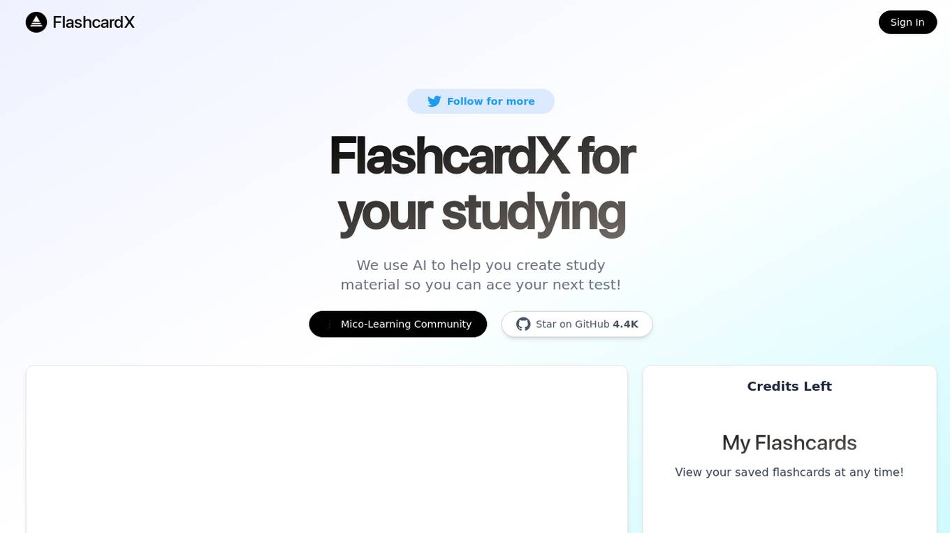 FlashcardX screenshot