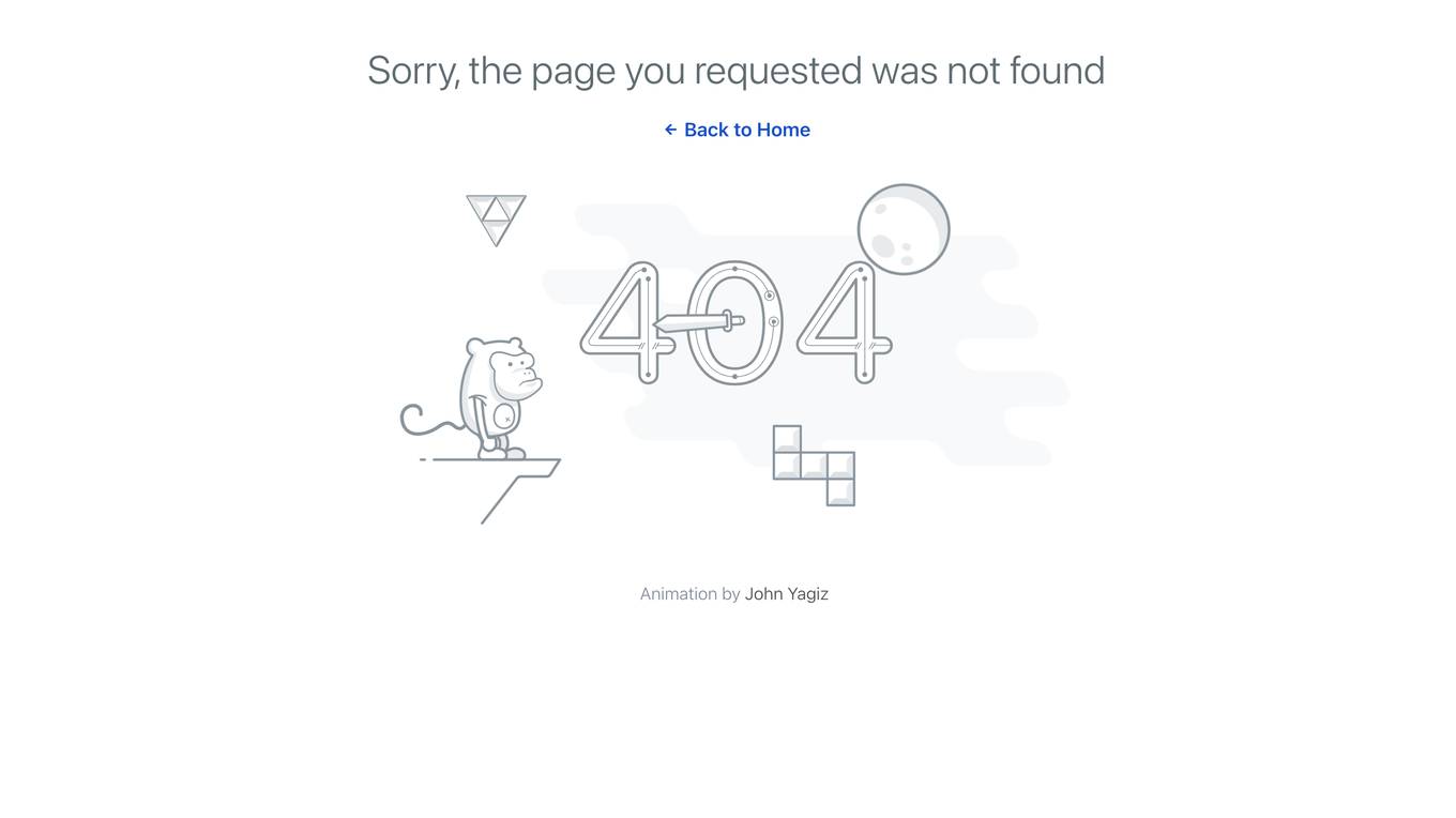 404 Error Page Screenshot