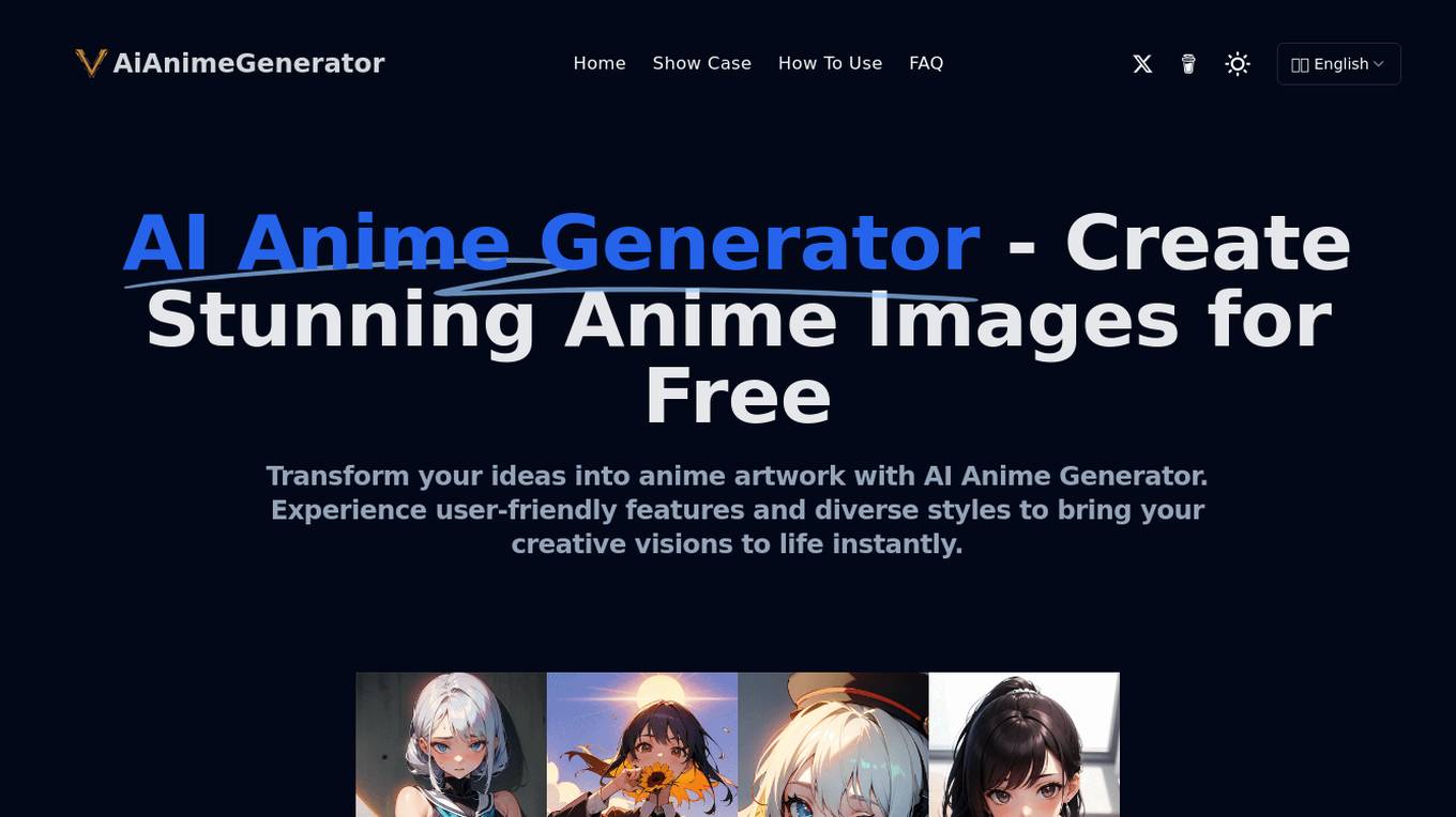 AI Anime Generator Screenshot