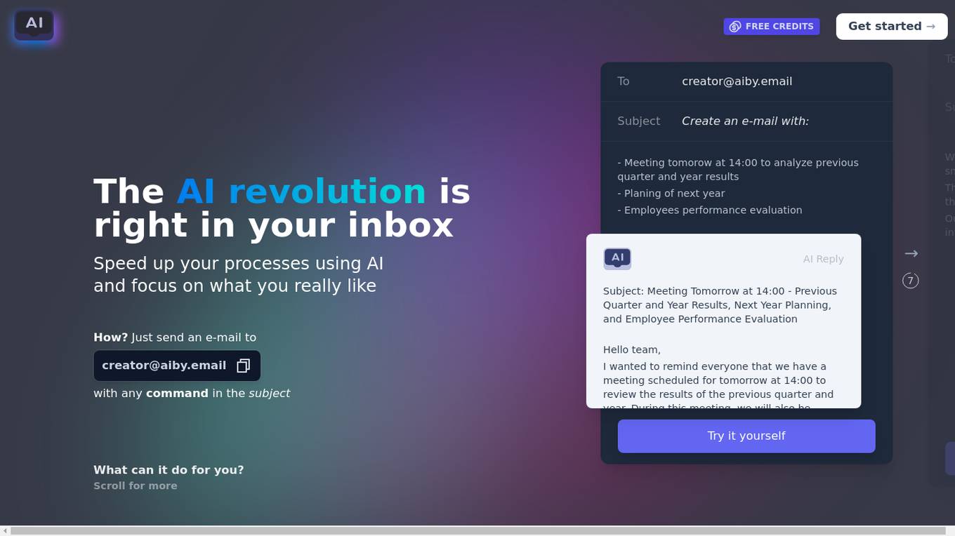 AIby.email Screenshot