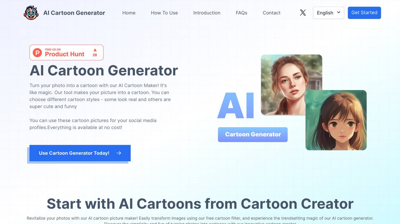 AI Cartoon Generator screenshot