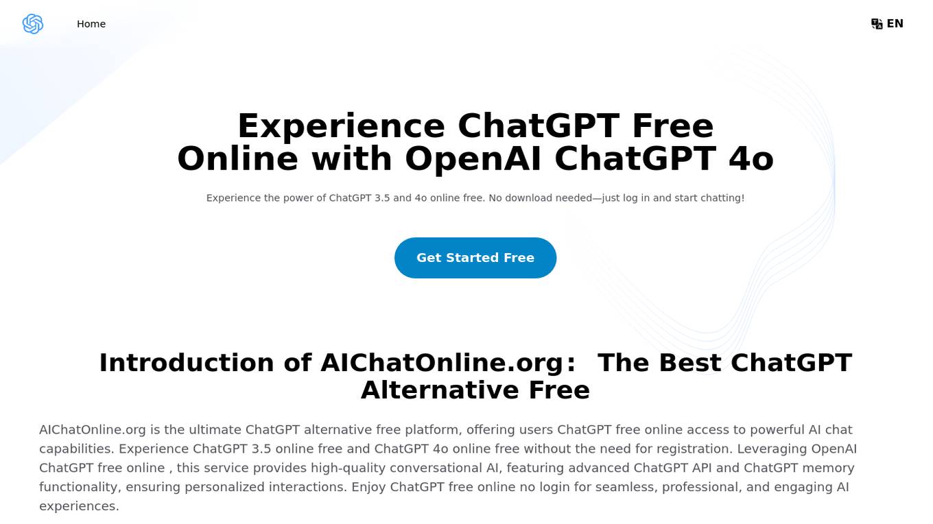 AIChatOnline.org Screenshot