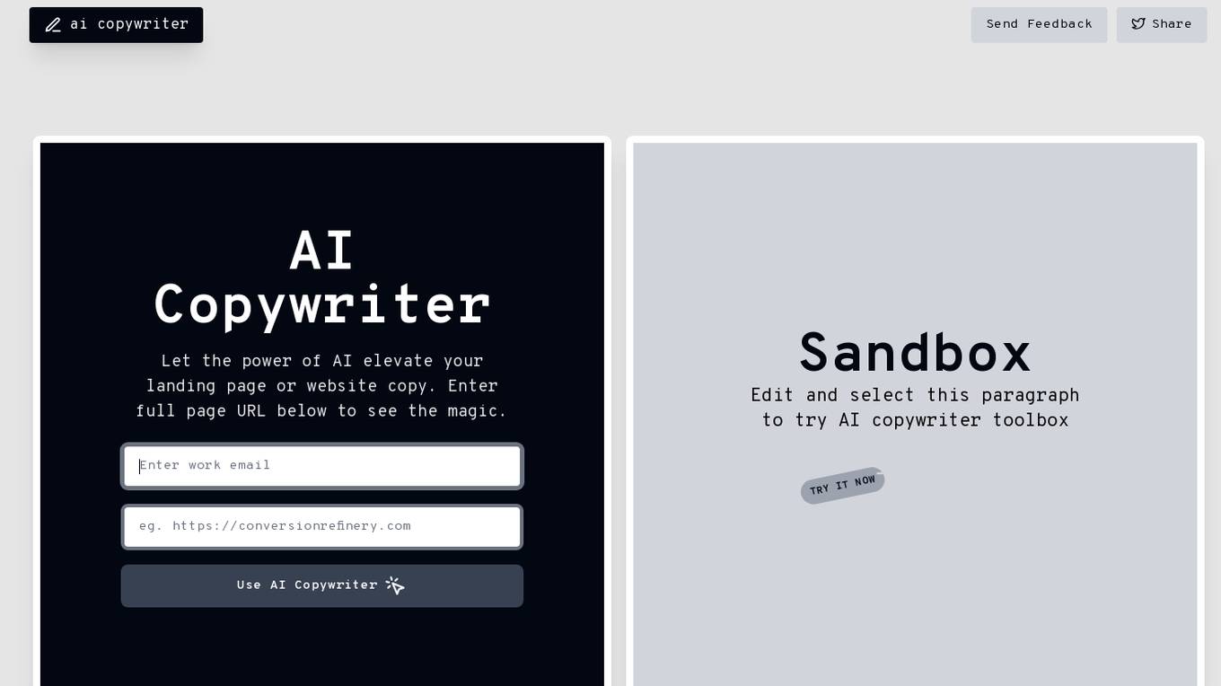 AI Copywriter Screenshot