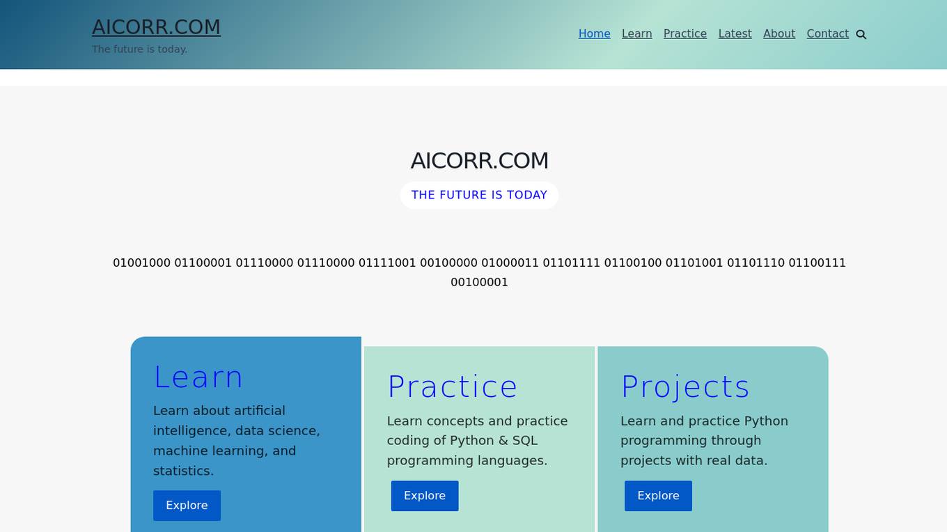 AICorr.com screenshot