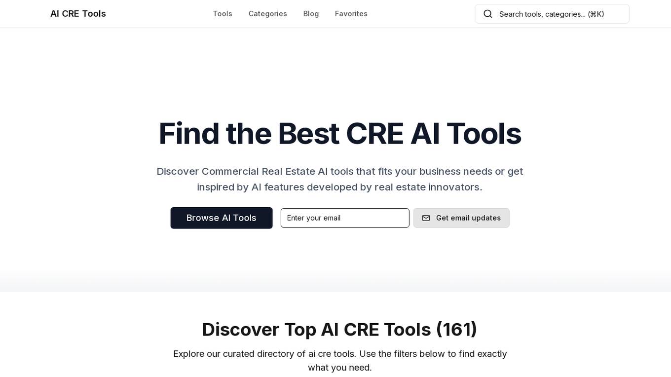 AI CRE Tools Screenshot