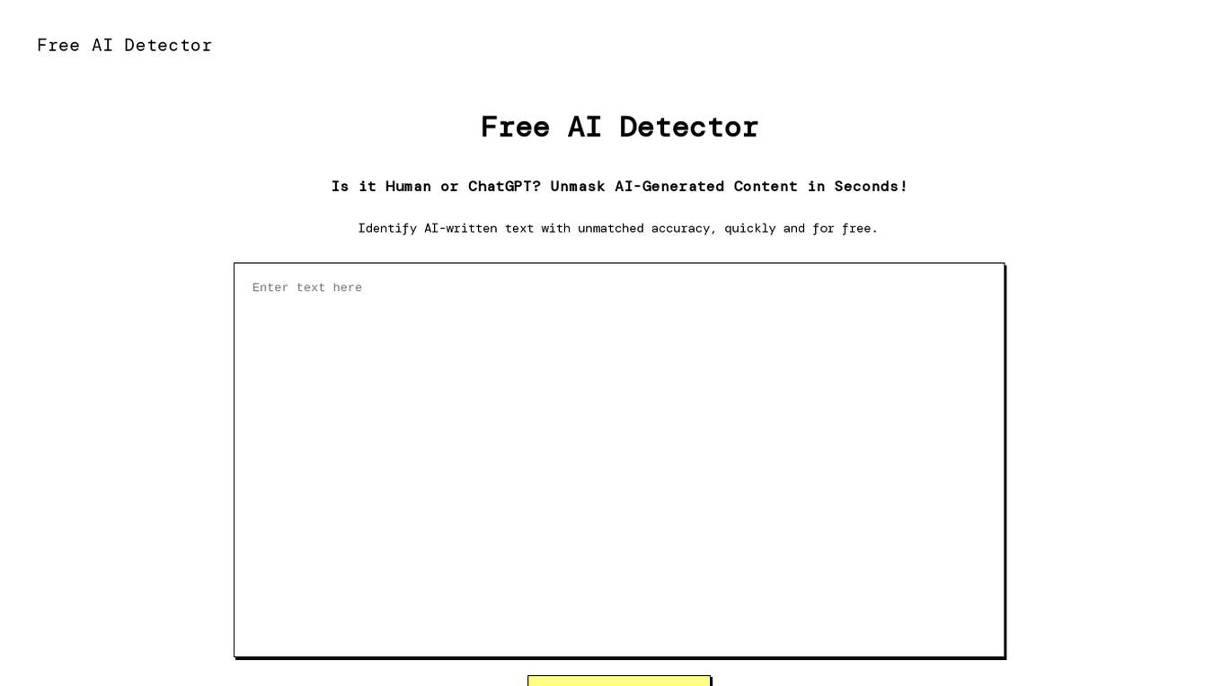 AI Detector screenshot