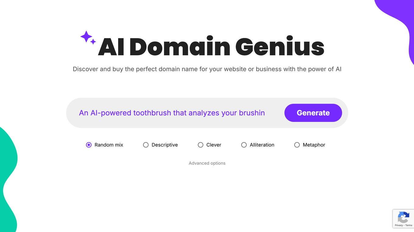 AI Domain Genius screenshot