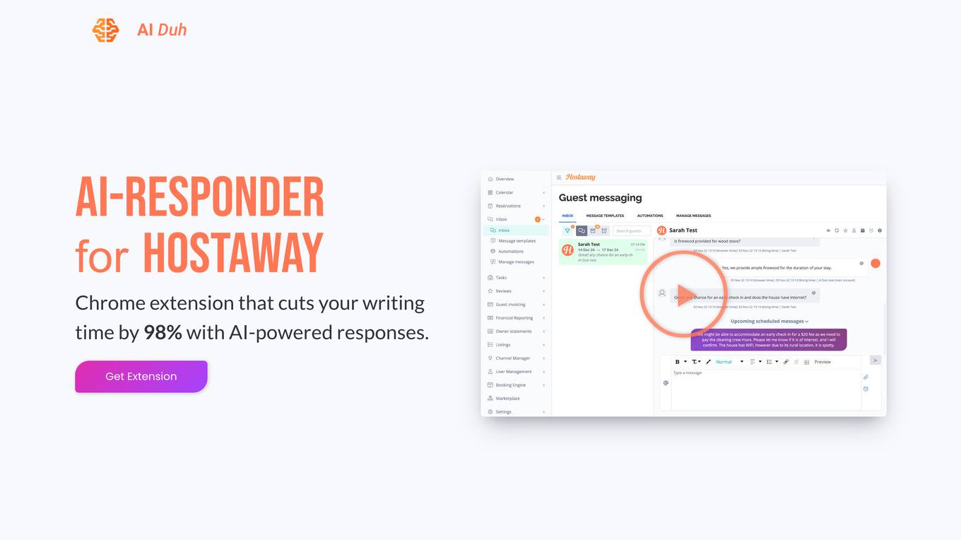 AI-Responder for HostAway Screenshot