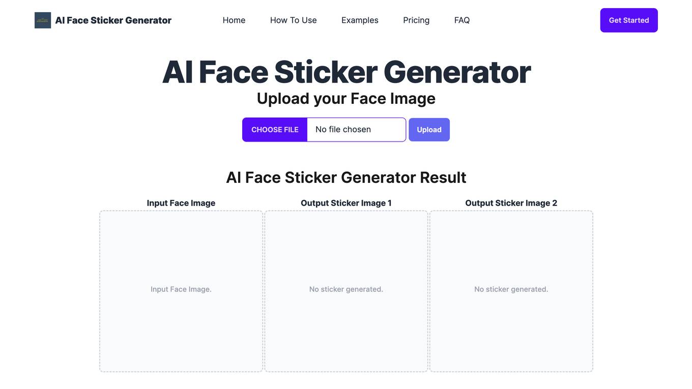 AI Face Sticker Generator screenshot