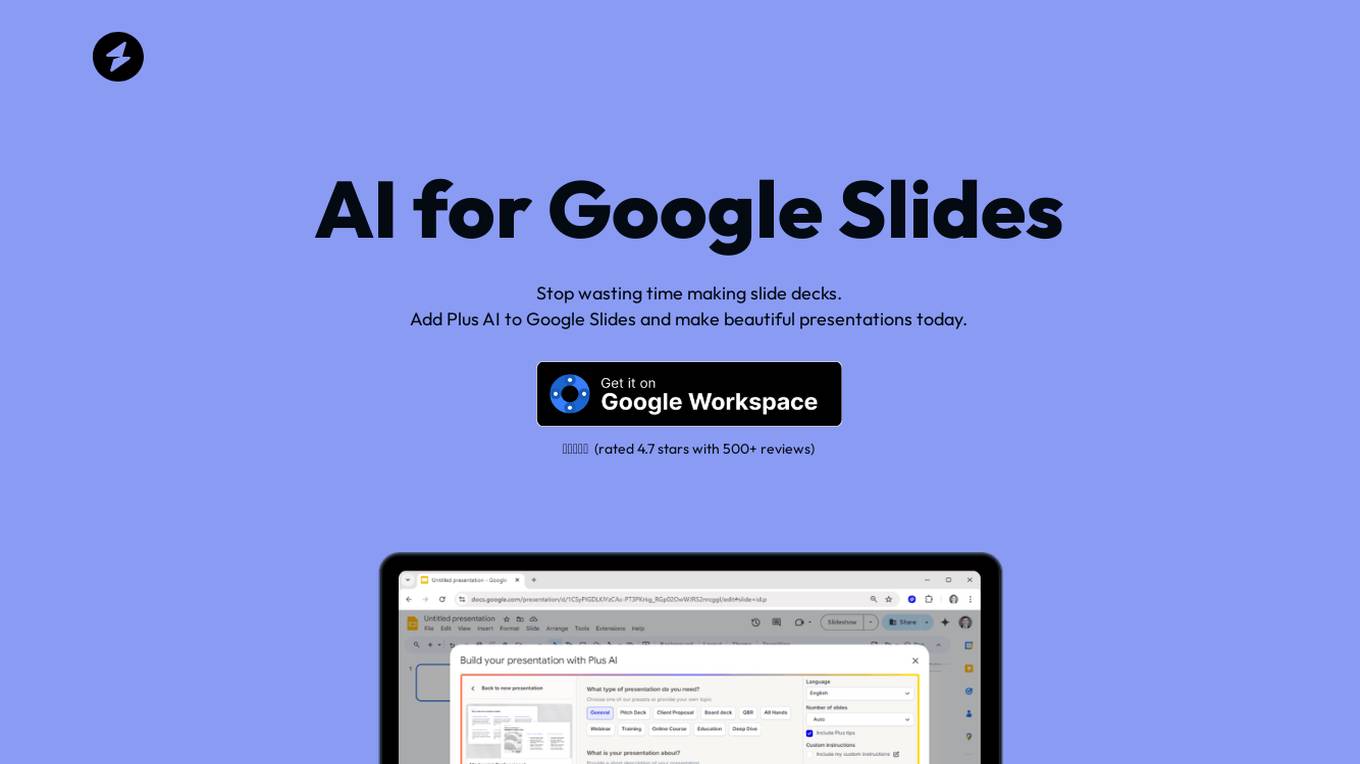 AI for Google Slides screenshot