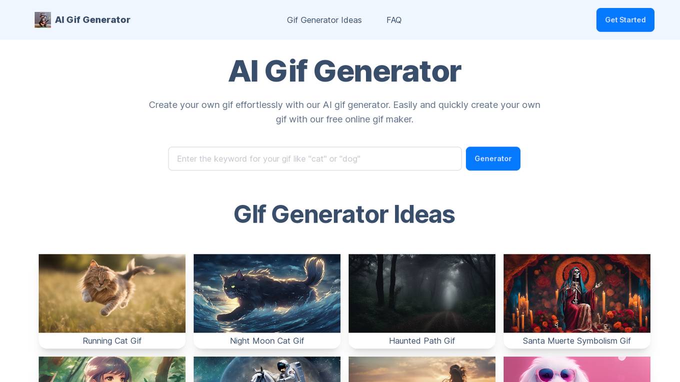 AI Gif Generator screenshot