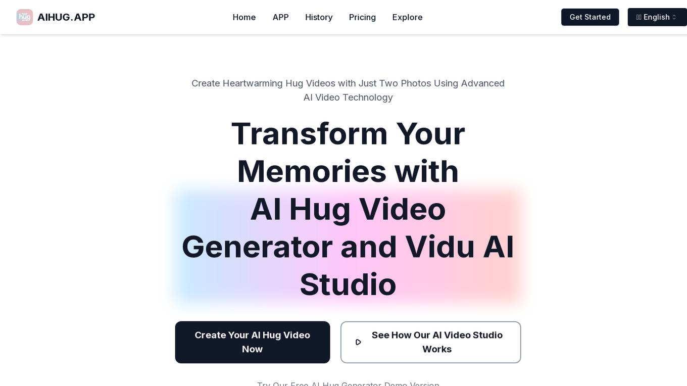 AI Hug Video Generator Screenshot