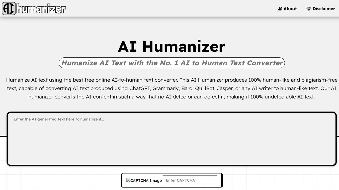 AI Humanizer Screenshot