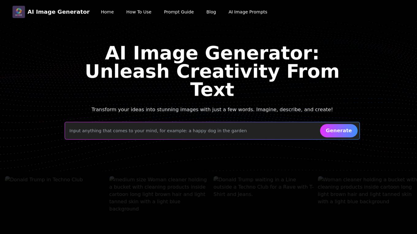 AI Image Generator Screenshot