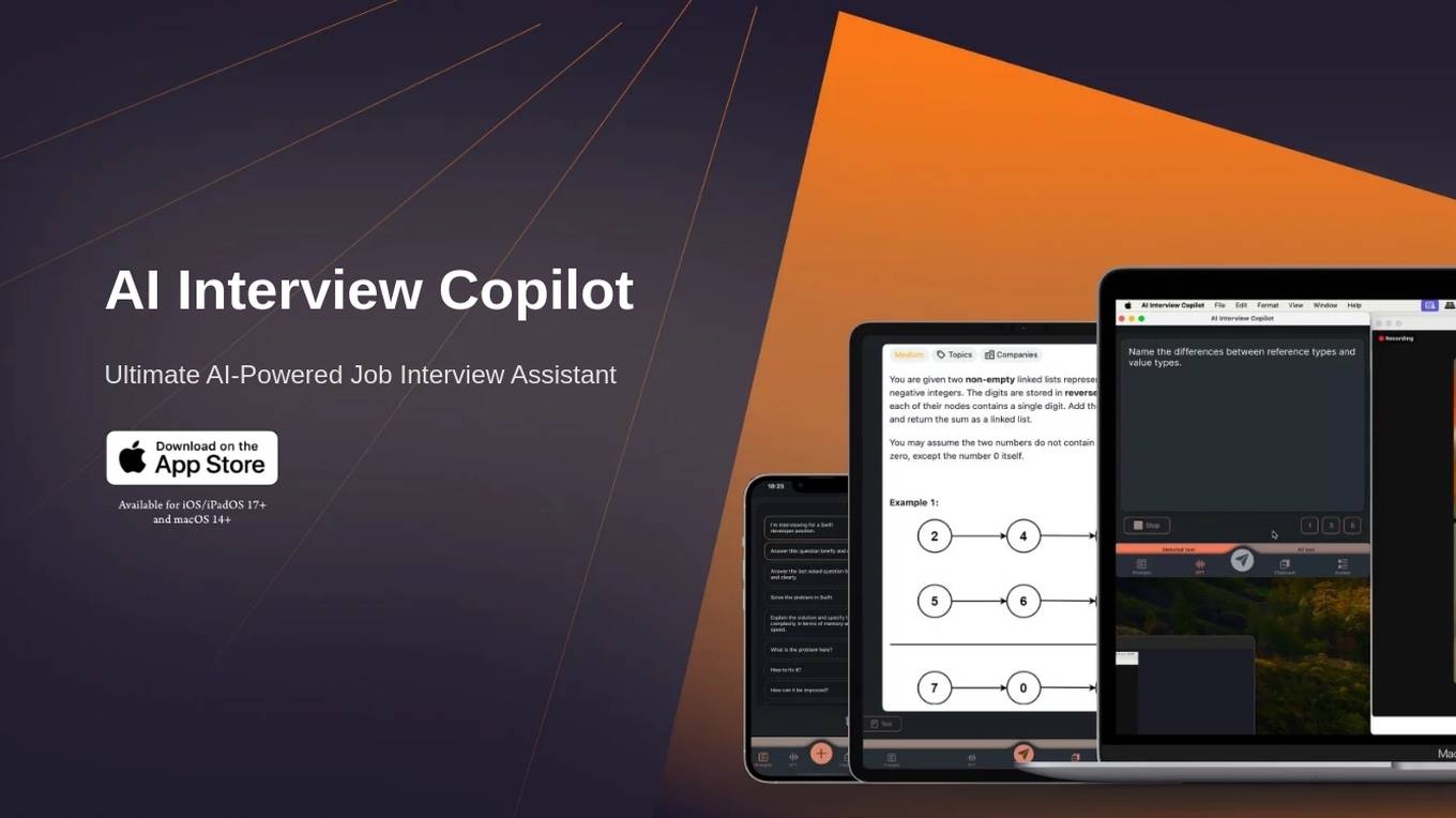 AI Interview Copilot Screenshot