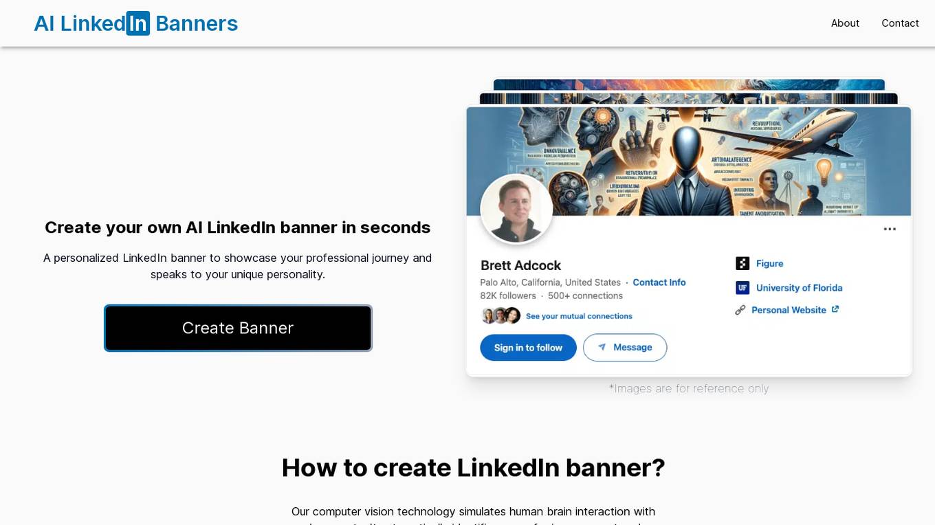 AI LinkedIn Banners Screenshot