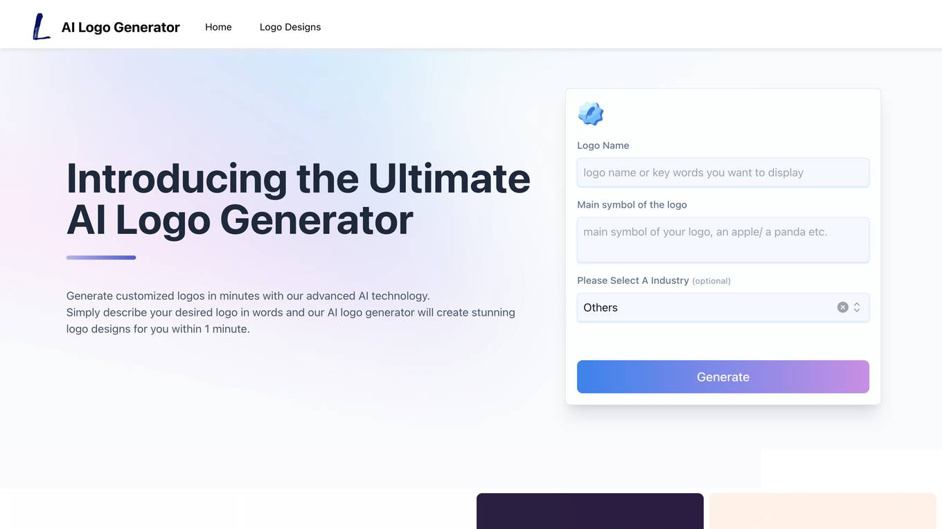 AI Logo Generator screenshot