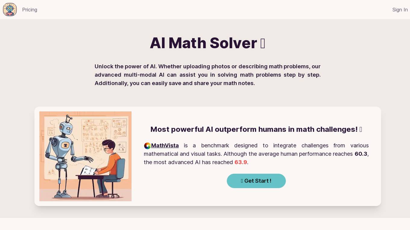 AI Math Solver Screenshot