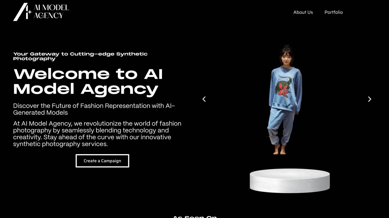 AI Model Agency screenshot