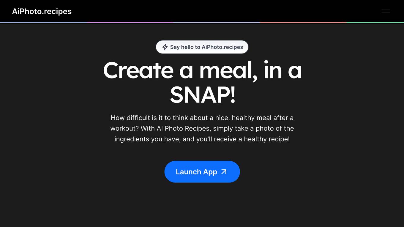 AiPhoto.recipes Screenshot