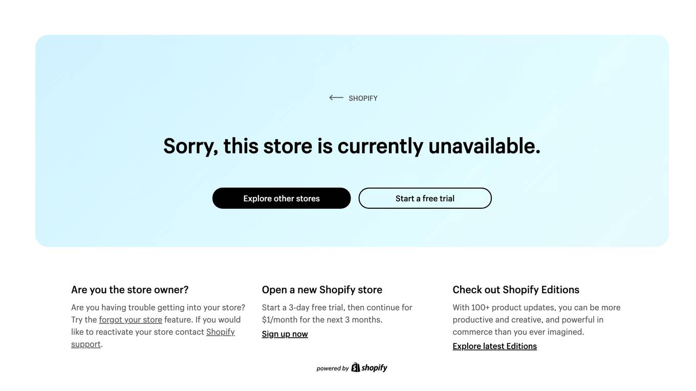 Shopify screenshot