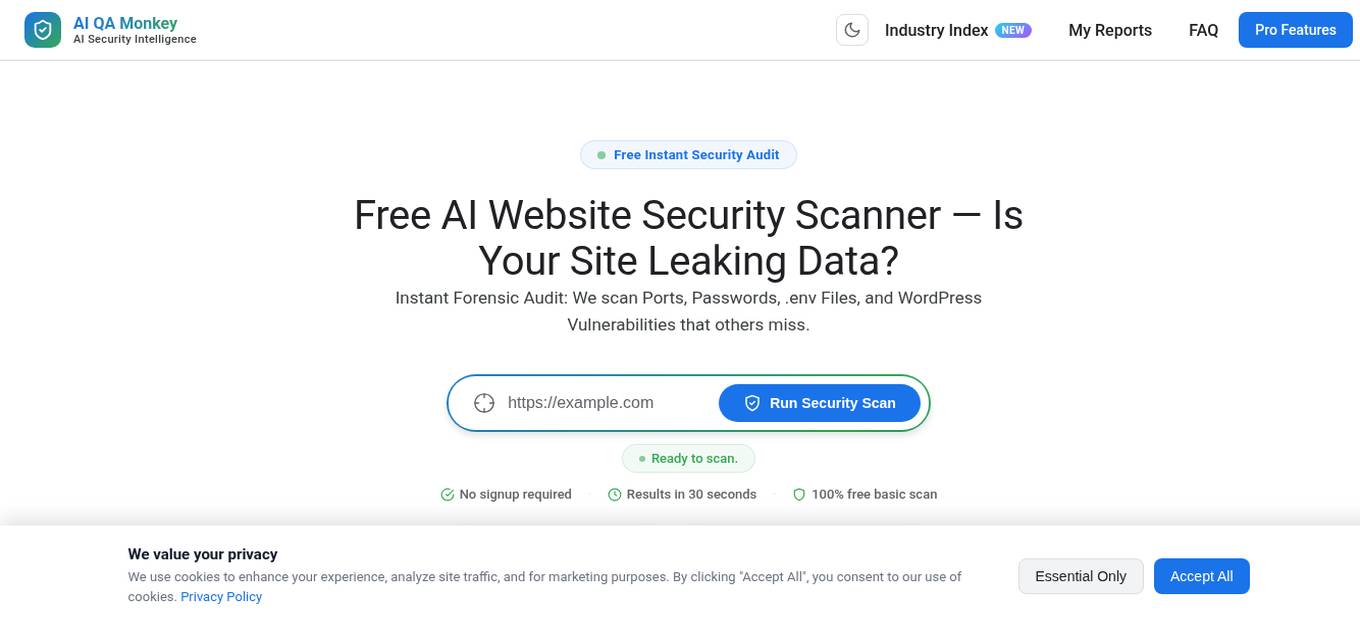 AI QA Monkey Screenshot