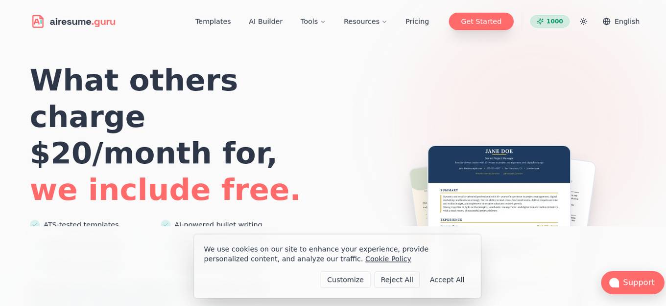 AI ResumeGuru Screenshot